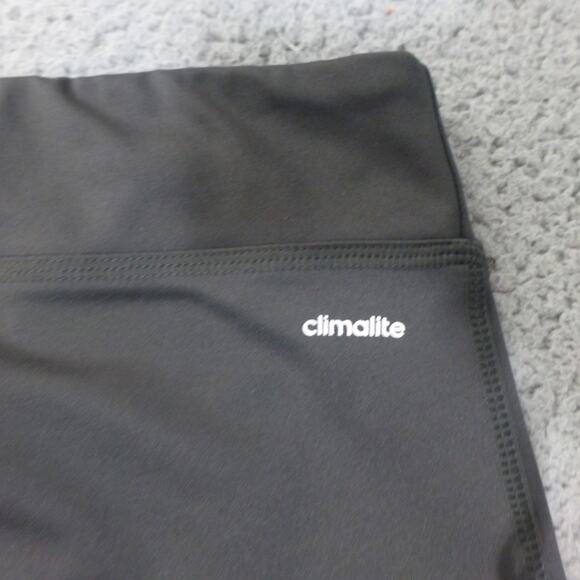 Adidas Leggings Womens Medium Capri Gray Pull On Workout Gym Running Climalite - Picture 4 of 11